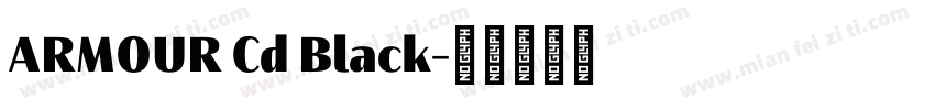 ARMOUR Cd Black字体转换